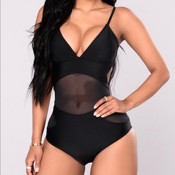 Fashion Nova Other - Sold NWT Black mesh swimsuit
